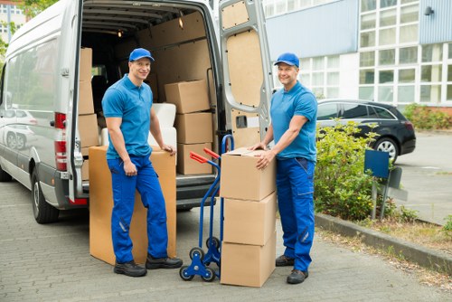 Loading and unloading furniture for a home relocation in Stoke Newington