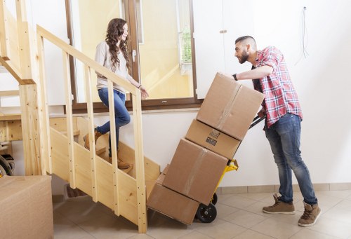 An organised office move setup for a Stoke Newington business relocation