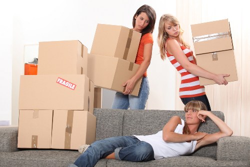 Office packing and equipment handling for a local commercial move