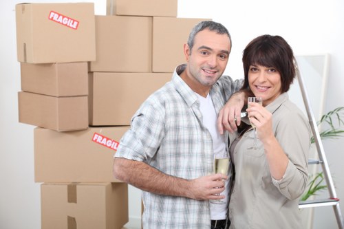 Local man and van team handling a small business or home relocation